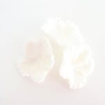 Kvietky, 3ks, 4cm, biele