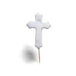 Kríž biely 9cm zápich